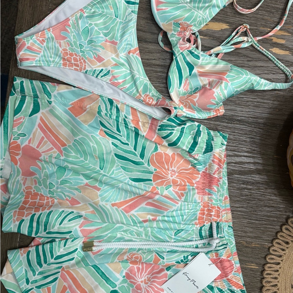 Kenny Flowers Multicolor Tropical Swimwear